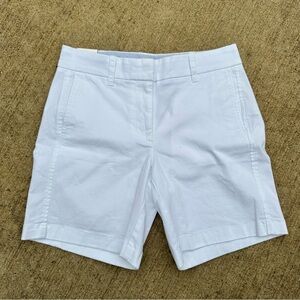 NEW J.Crew Womens White Chino Shorts 0 NWT